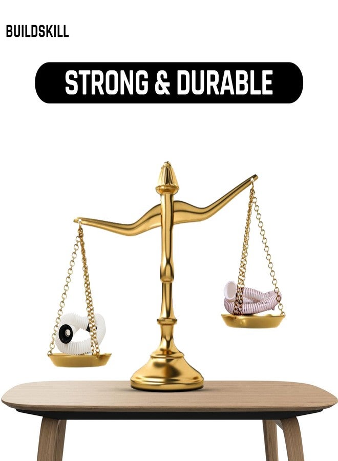 BUILDSKILL أنبوب حوض غسيل من BUILDSKILL بطول 1000 مم للمطبخ والحمام | أنبوب تصريف مانع للانسداد | أنبوب حوض مرن ومتين وسهل التركيب | أنبوب مخرج خرطوم نظيف (عبوة من قطعة واحدة) - Image 4